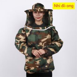 [Nhi VTO] Áo bảo hộ chống ong đốt mầu rằn ri (Loại Dầy)
