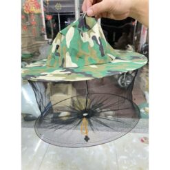 [Nhi VTO] Mũ bảo hộ chống ong đốt mầu rằn ri